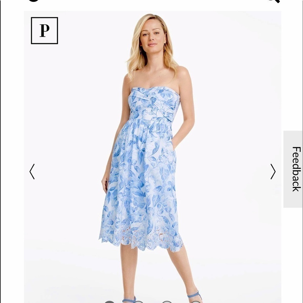 New with tag -Sleeveless Printed Blouson Dress